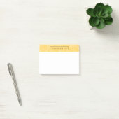 Meadow Yellow Simply Floral Personalized Post-it® Notes (Kantoor)