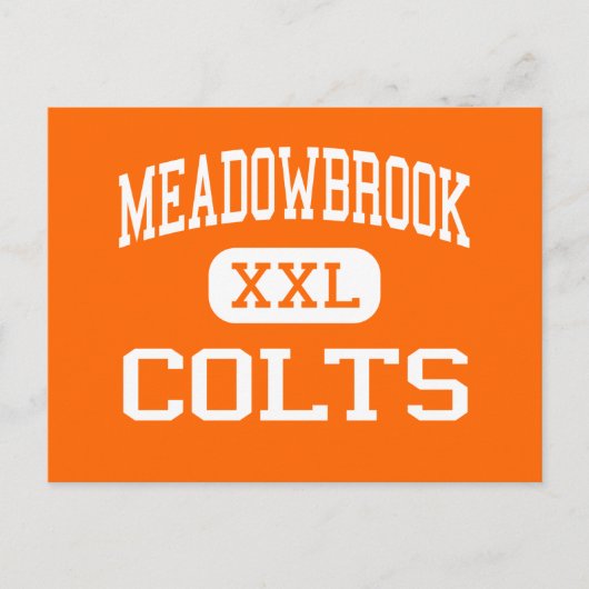 Meadowbrook - Colts - High School - Byesville Ohio Briefkaart (Voorkant)