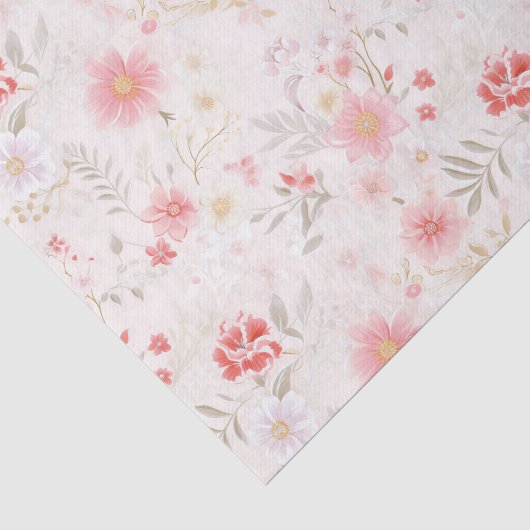 Meadowcore Bloemencottagecore Cadeau Tissuepapier (Detail)