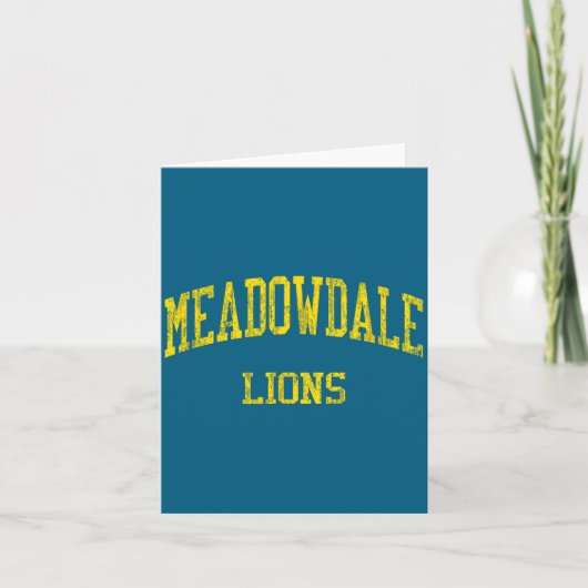 Meadowdale High School Hs Dayton Design Kaart (Voorkant)
