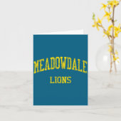 Meadowdale High School Hs Dayton Design Kaart (Gele Bloem)