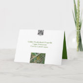 Meadowhawk Dragonfly Jubileum Honey Kaart (Achterkant)