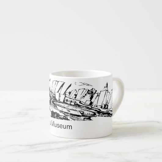 Meadowlands Museum Espresso Cup (Grafisch & Text) Espresso Kop (Voorkant rechts)