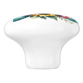 Meadowlark en wilde bloemen keramische knop (Zijkant)