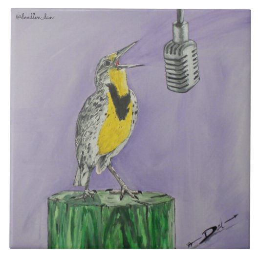 Meadowlark Tegeltje (Voorkant)