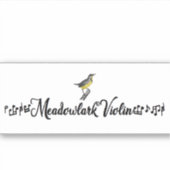 Meadowlark Violin Sticker (Voorkant)