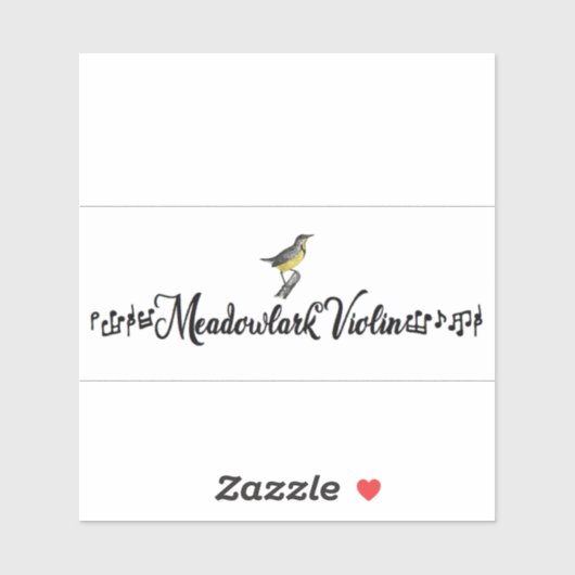 Meadowlark Violin Sticker (Vel)