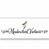 Meadowlark Viool Sticker (Voorkant)