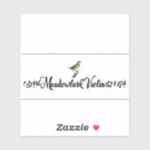 Meadowlark Viool Sticker (Vel)