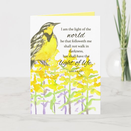 Meadowlark Vogelschrift John Light of the World Kaart (Voorkant)