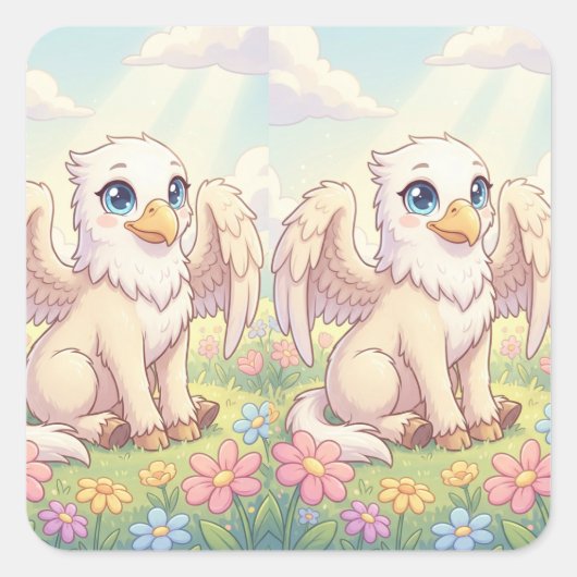 Meadowlight Baby Griffin Sticker (Voorkant)