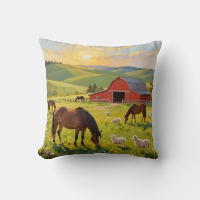 Meadowlight Morning -  Kussen (Voorkant)