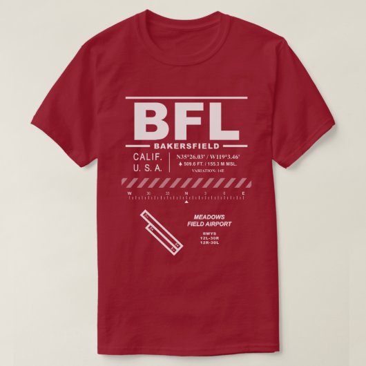 Meadows Field Airport BFL T-shirt (Design voorkant)