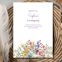 Meadows kleurrijke bloemen volwassen verjaardag ui