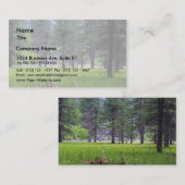 Meadows Trees Grasses Pines Visitekaartje (Voorkant / Achterkant)