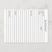 Meadowsweet Herb Materia Medica Kennis Kaart (Achterkant)