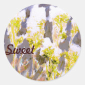 Meadowweet Ronde Sticker (Voorkant)