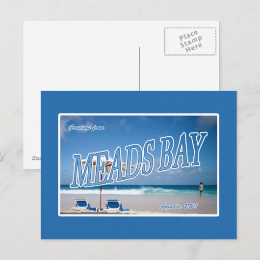 Meads Bay, Anguilla Briefkaart (Voorkant / Achterkant)