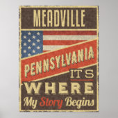 Meadville Pennsylvania Poster (Voorkant)