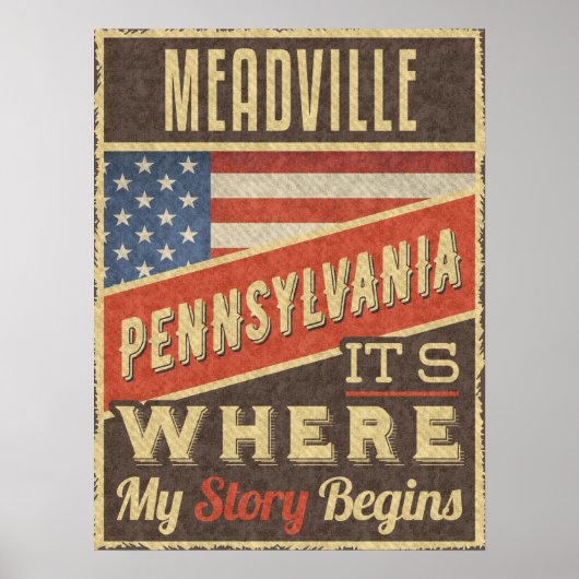 Meadville Pennsylvania Poster (Voorkant)