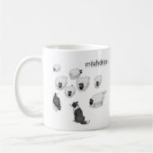 Mêahdness Funny Sheep Dog Pen Sketch Cartoon Koffiemok (Links)