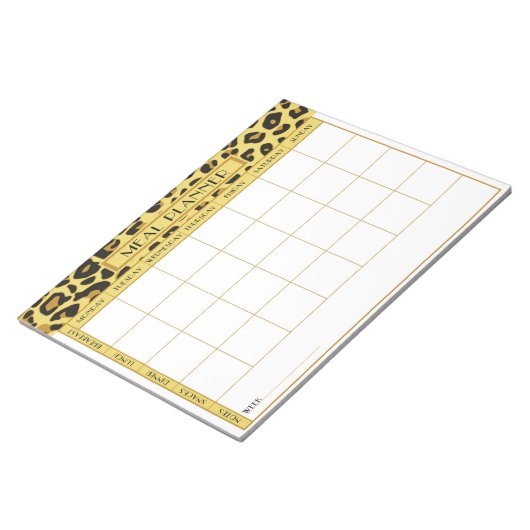 Meal Planner Notitieblok (Schuin)