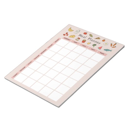 Meal Planner Notitieblok (Schuin)