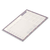 Meal Planner Paarse stroom Notitieblok (Schuin)