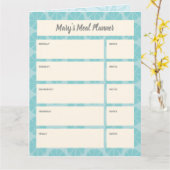 Meal Planner | Winkellijst downloaden Kaart (Gele Bloem)