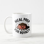 Meal Prep for Royalty | Dog & Cat Humor Design Koffiemok (Links)