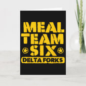 Meal Team Six Delta Vorken  Kaart (Voorkant)
