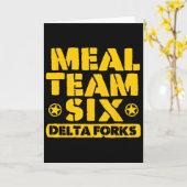 Meal Team Six Delta Vorken  Kaart (Gele Bloem)