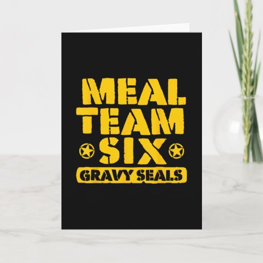 Meal Team Six Jus Afdichtingen Kaart (Voorkant)