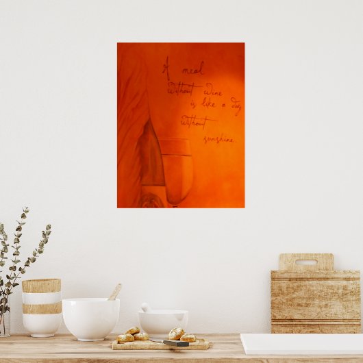 Meal without Wine Poster (Keuken)