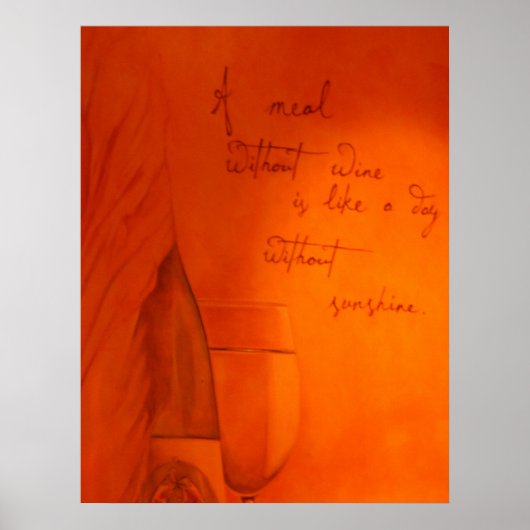 Meal without Wine Poster (Voorkant)