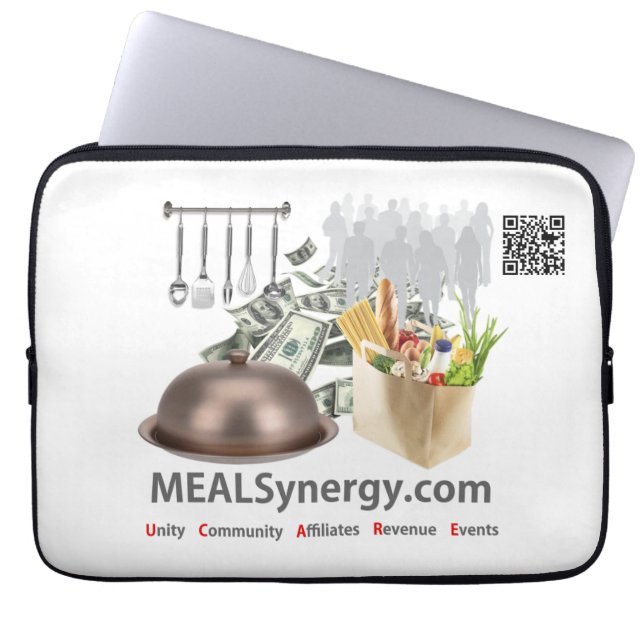 MEALSynergy - laptophoes van 13 inch Laptop Sleeve (Voorkant)