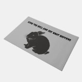 Mean Bunny Doormat Deurmat (Schuin)