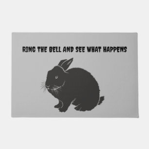 Mean Bunny Doormat Deurmat