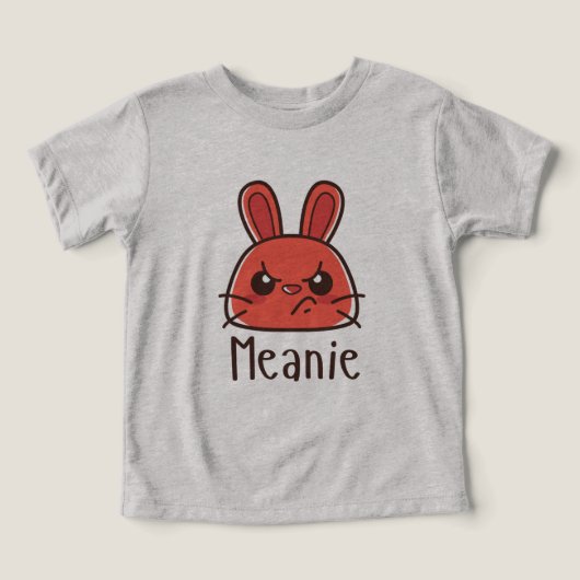 Mean Bunny Humor T-shirt (Design voorkant)