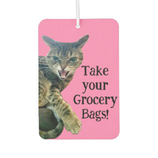 Mean Cat Grocery Bag Herinnering Luchtverfrisser