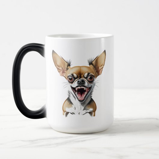 Mean Chihuahua | Grappige honden Magische Mok (Links)