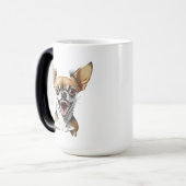 Mean Chihuahua | Grappige honden Magische Mok (Voorkant links)