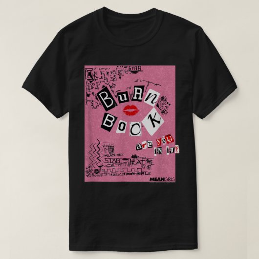 Mean Girls Burn Book T-shirt (Design voorkant)
