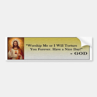 Mean God Quote Bumpersticker