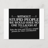 MEAN INSULTS DANK STUPID MENSEN VOOR HUN CONTRIB BRIEFKAART (Voorkant)