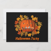 Mean Jack O Lantern Halloween Invitation Kaart (Voorkant)