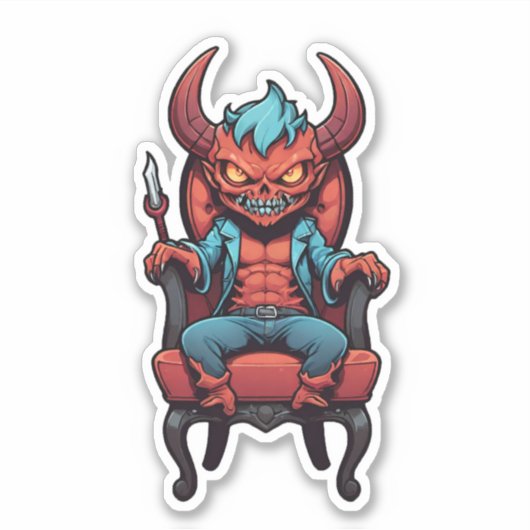 Mean judging demon sticker (Voorkant)