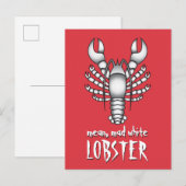 Mean Mad White Lobster Jordan Peterson Meme Briefkaart (Voorkant / Achterkant)