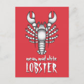 Mean Mad White Lobster Jordan Peterson Meme Briefkaart (Voorkant)