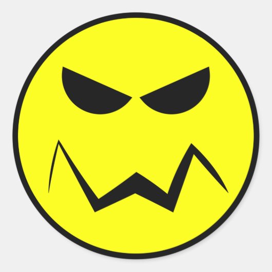 Mean Mister Face Sticker (Voorkant)